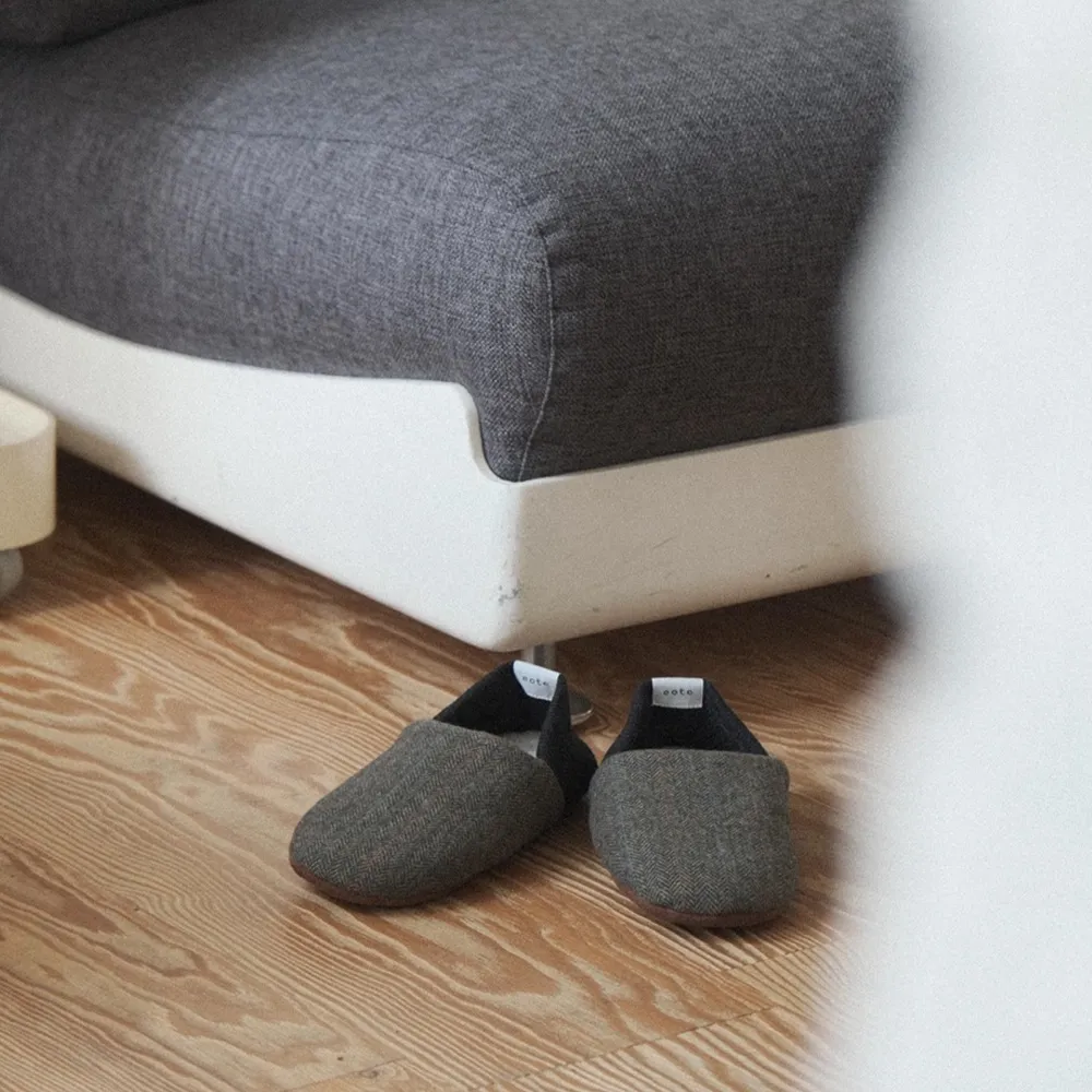 House Shoes Wool Check